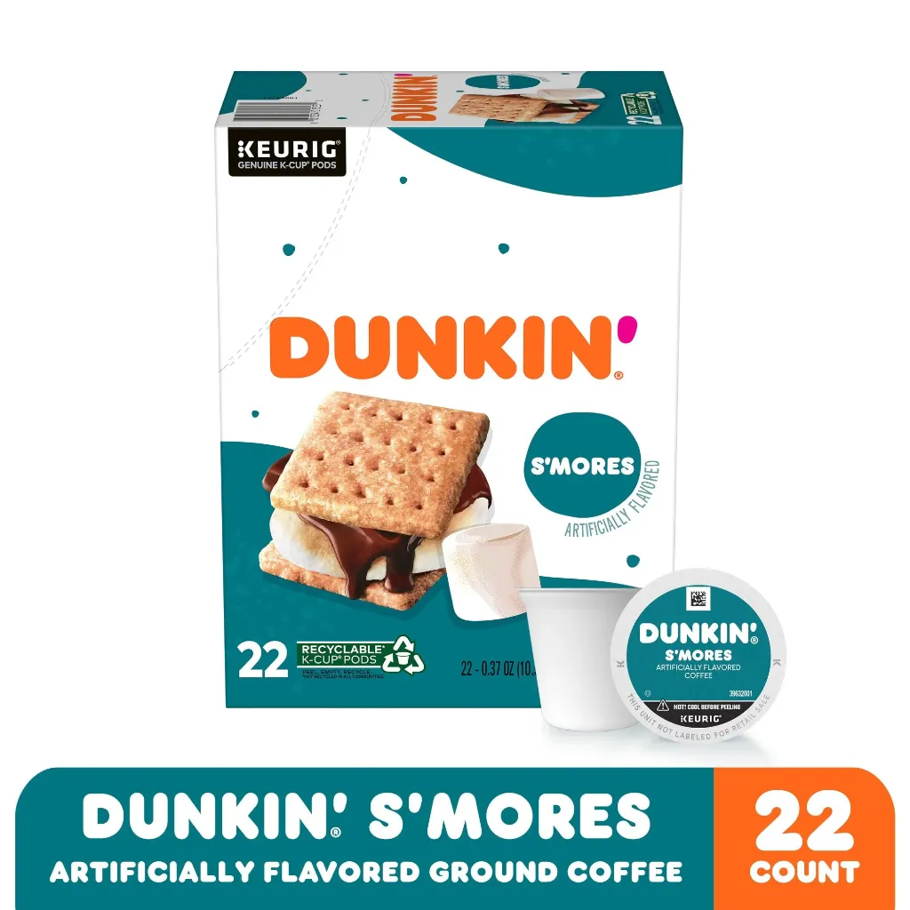 Dunkin'® S'mores Flavored Medium Roast - 22 Pods (231g) 2.webp