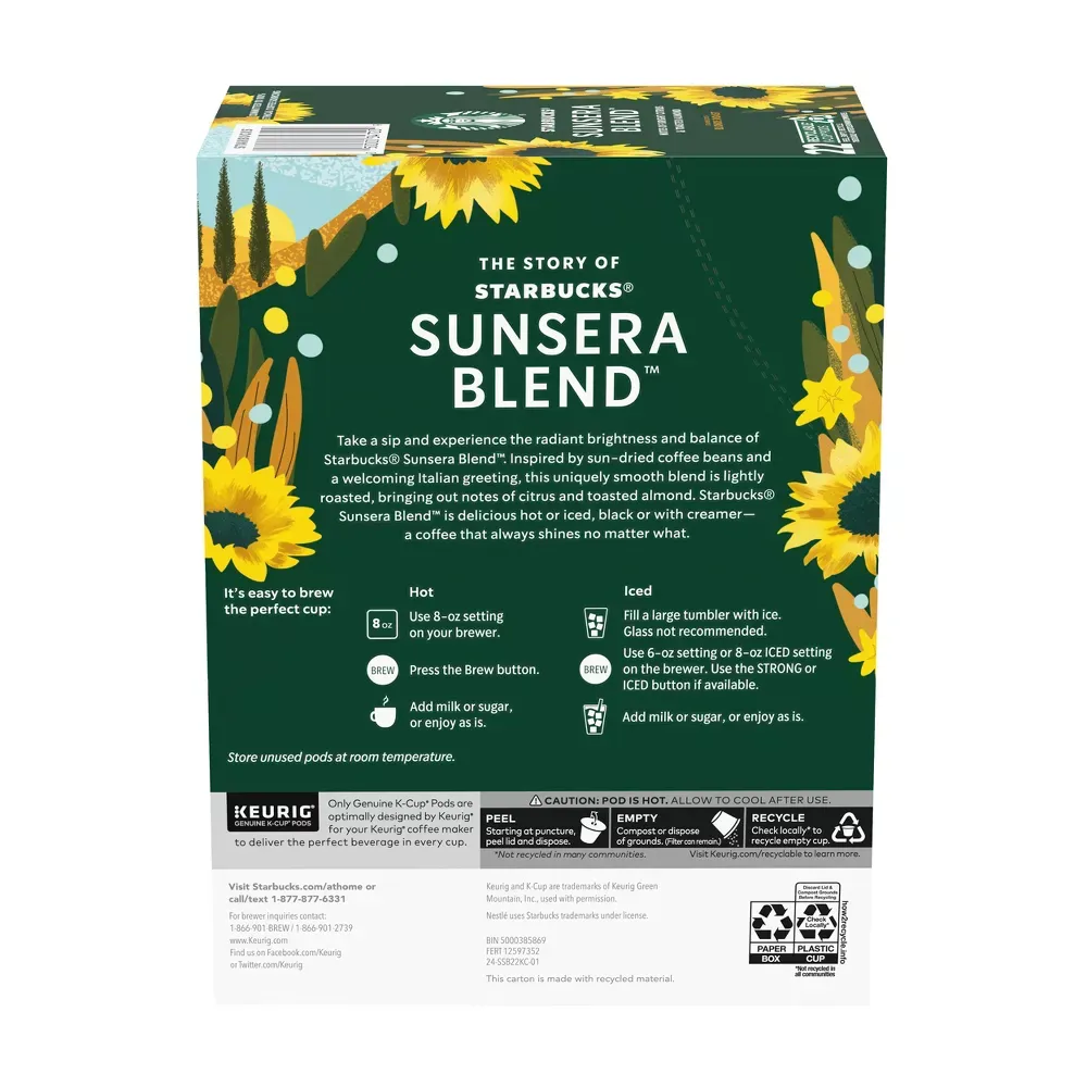 Starbucks® Sunsera Blend™ - Blonde Roast 22 Pods (264g) 8.webp