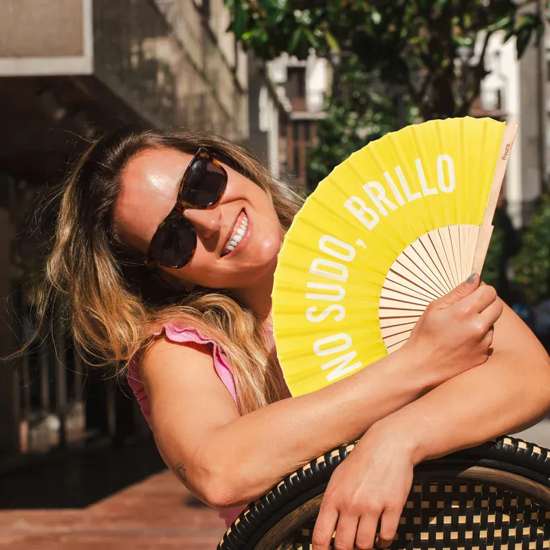 Fisura Abanico Yo No Sudo, Brillo - Yellow 4.webp