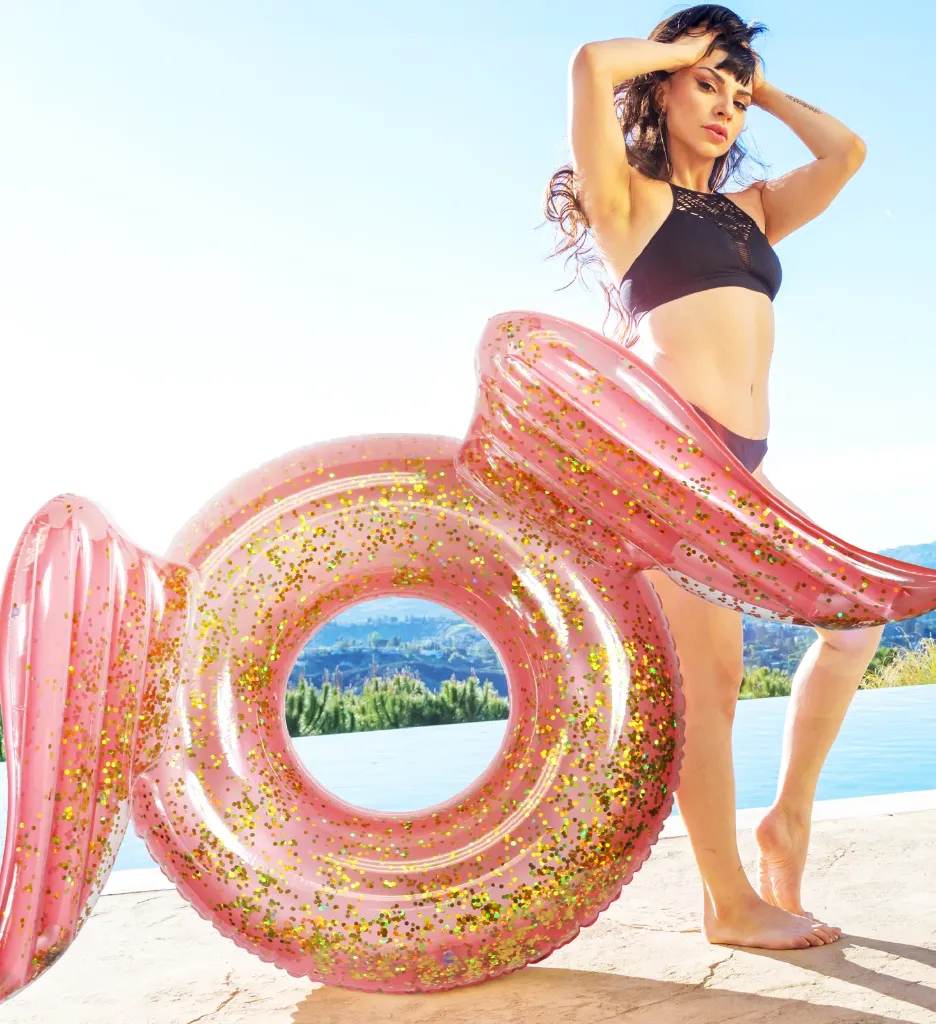Pool Party Angel Wings Tube Rose Gold 4.webp
