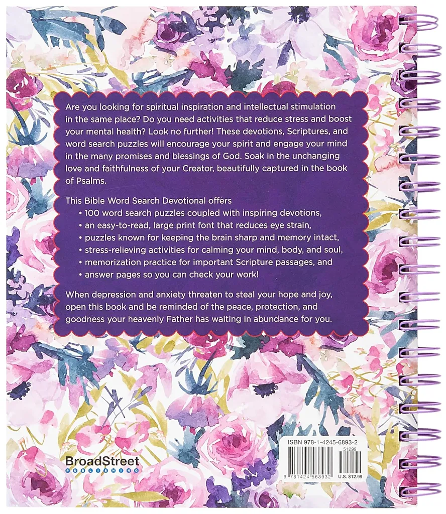 Broadstreet Bible Word Search Devotional - Large Print - 100 Days2.webp