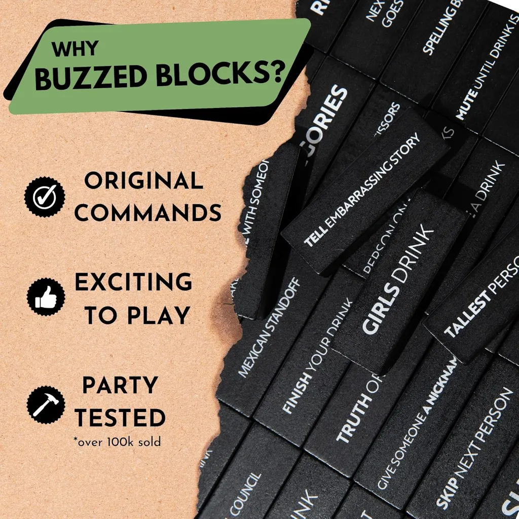 Buzzed Blocks - Adult Drinking Game (54 Pieces) 3.webp