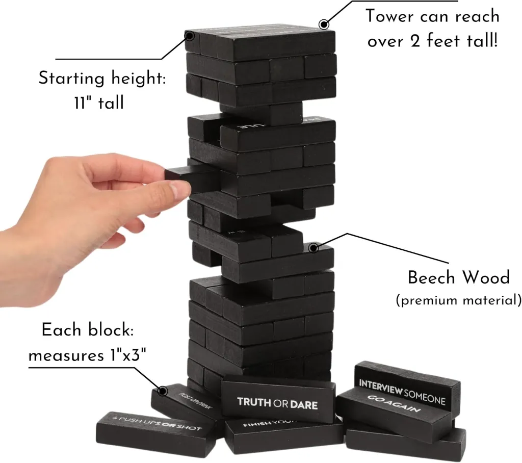 Buzzed Blocks - Adult Drinking Game (54 Pieces) 6.webp