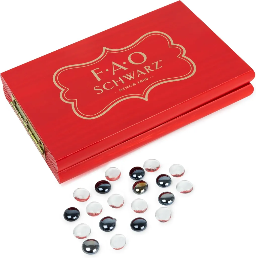 FAO Schwarz Mancala - Wood Board with Glass Pieces 1.webp
