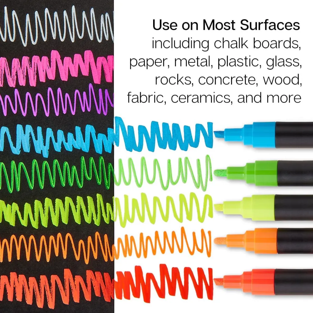 Kingart® Liquid Chalk Markers - Neon Palette (8 Units) 2.webp