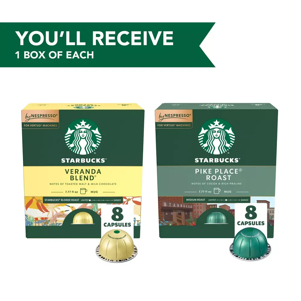 Starbucks Vertuo Line Medium Roast Dual Pack Coffee - 7.04oz16ct 4.webp