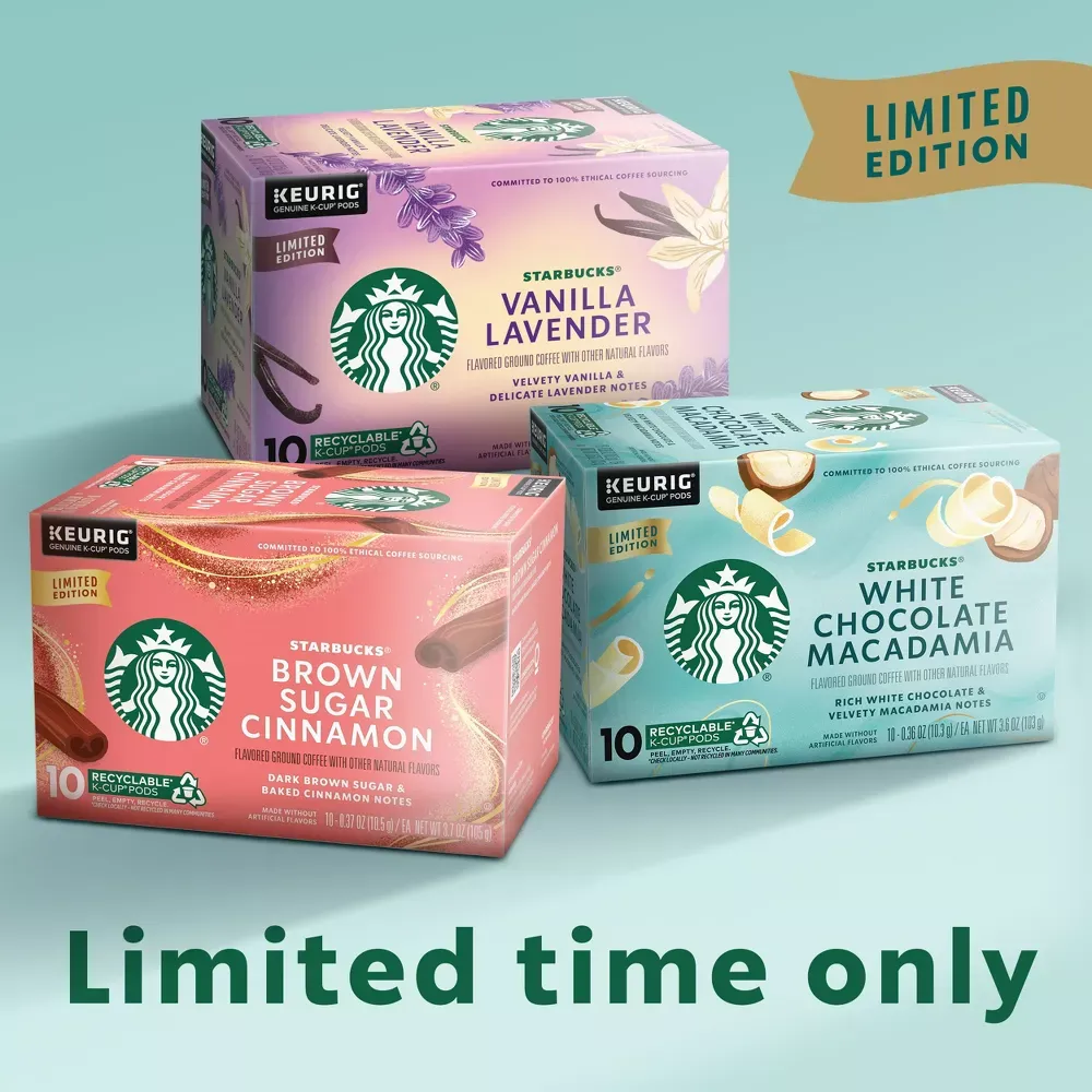 Starbucks White Chocolate Macadamia Nut Light Roast Keurig K-Cup Coffee Pods - 22ct 3