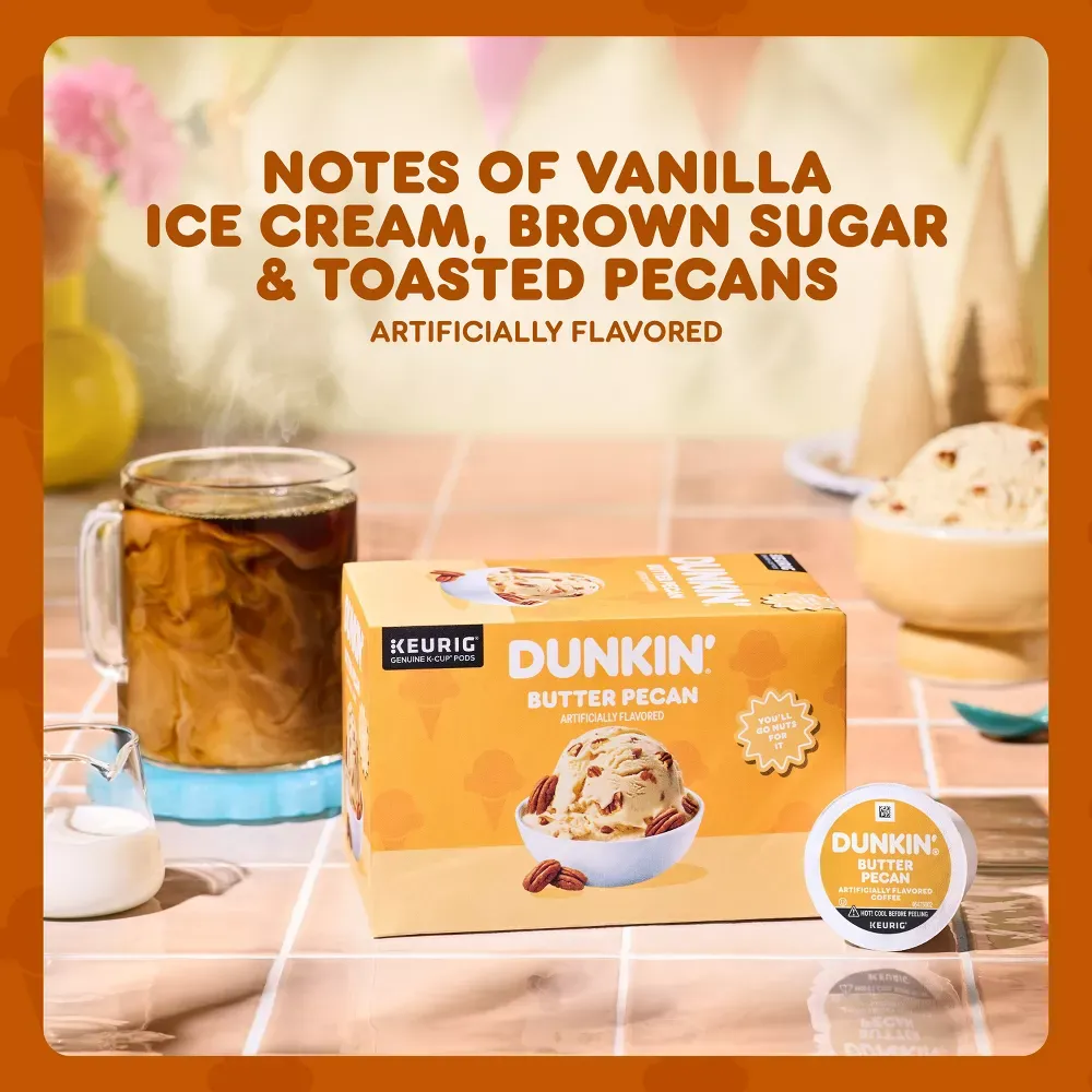 Dunkin' Butter Pecan Flavored Medium Roast Coffee - Keurig K-Cup Pods – 22ct 7.webp