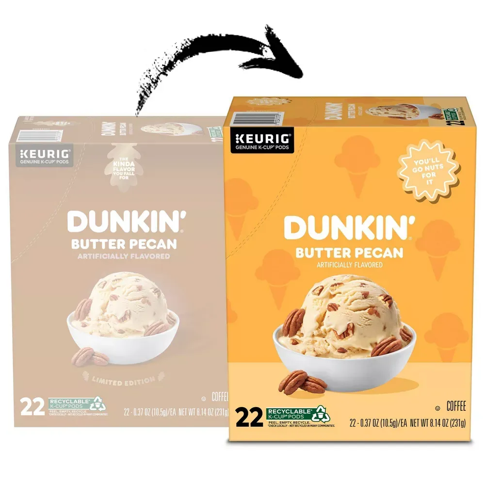 Dunkin' Butter Pecan Flavored Medium Roast Coffee - Keurig K-Cup Pods – 22ct 2.webp
