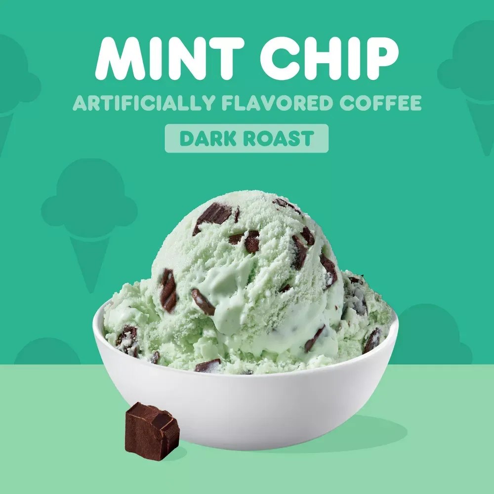 Dunkin' Mint Chip Flavored Dark Roast Ground Coffee - 11oz 9.webp