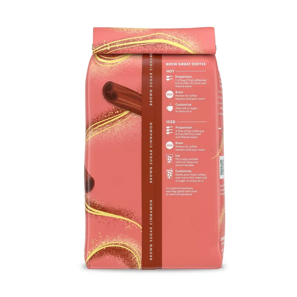 Starbucks Brown Sugar Cinnamon Medium Roast Ground Coffee - 11oz 10.webp