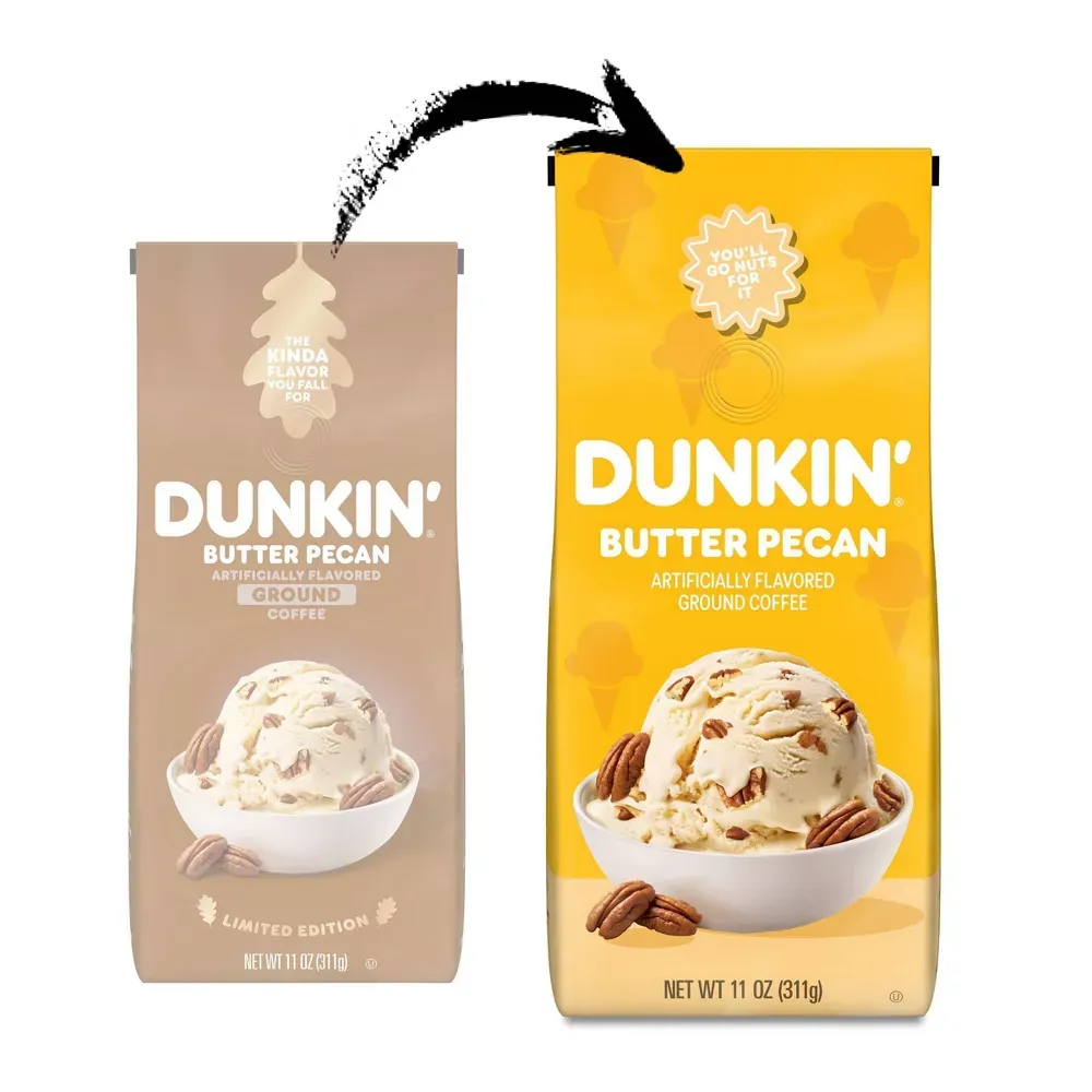 Dunkin' Butter Pecan Flavored Medium Roast Ground Coffee - 11oz 2.webp