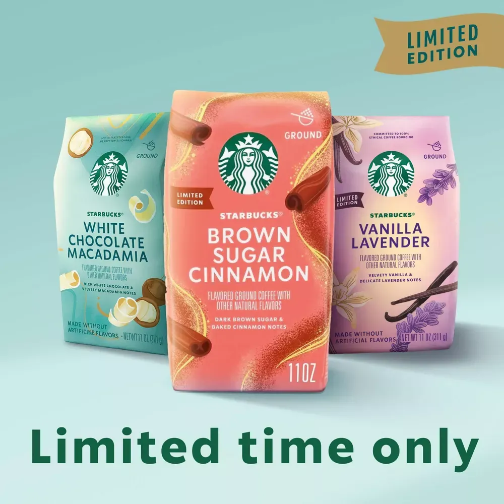 Starbucks White Chocolate Macadamia Nut Light Roast Ground Coffee - 11oz 6.webp