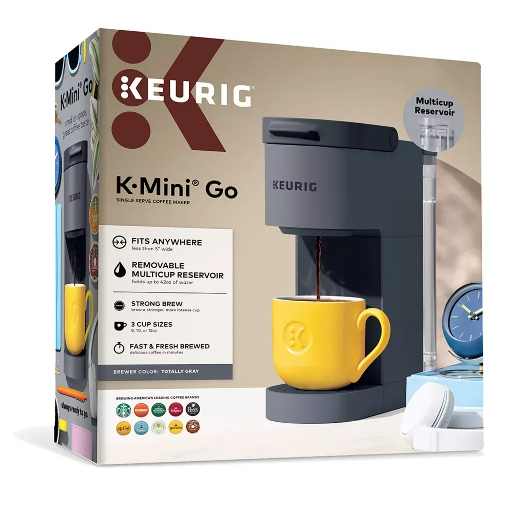 Keurig K Mini Go Single Serve K Cup Pod Coffee Maker Navy Compact Electric Brewer 12 oz 12.webp