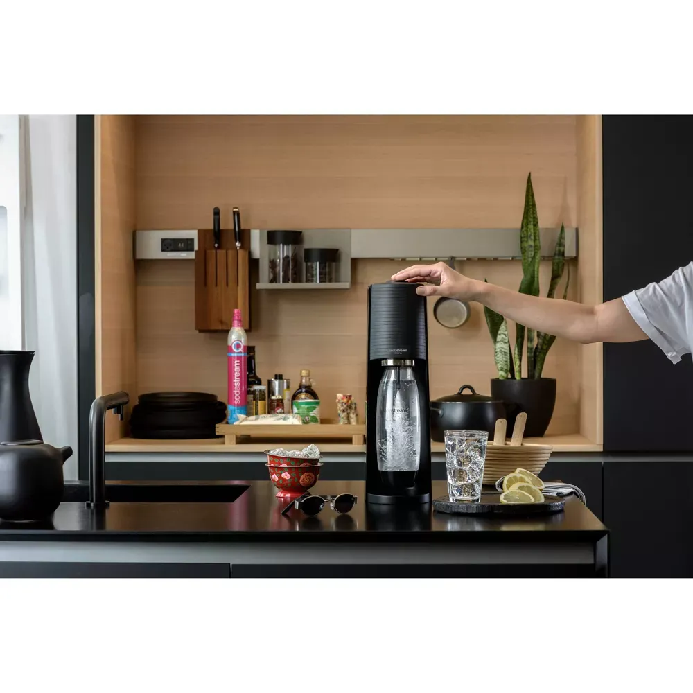 SodaStream Terra Sparkling Water Maker with CO2 and Carbonating Bottle Black 12.webp