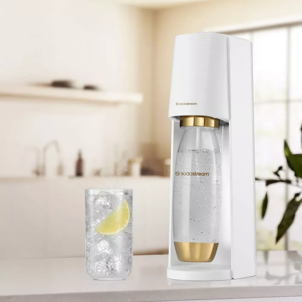 SodaStream Terra Sparkling Water Maker White Gold 2.webp