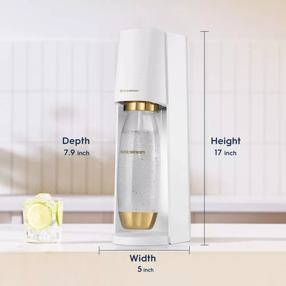 SodaStream Terra Sparkling Water Maker White Gold 10.webp