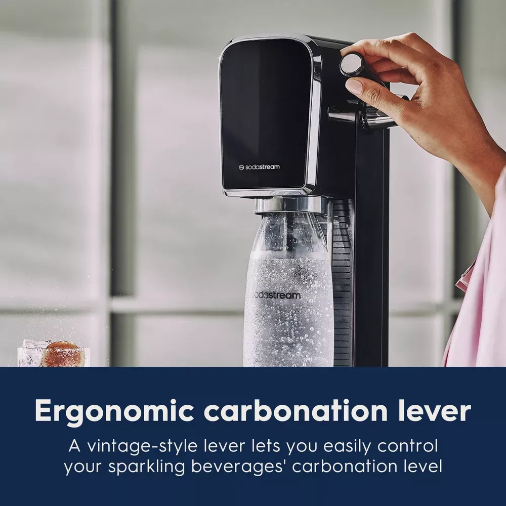 SodaStream Art Sparkling Water Maker with CO2 and Carbonating Bottle Black 5.webp