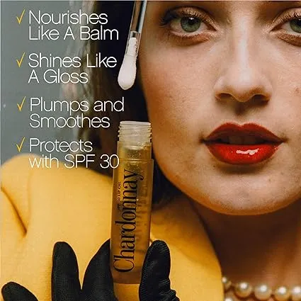 Vacation Chardonnay Broad Spectrum #SFP 30 Sunscreen Lip Oil - (0.2 FL OZ )2.webp