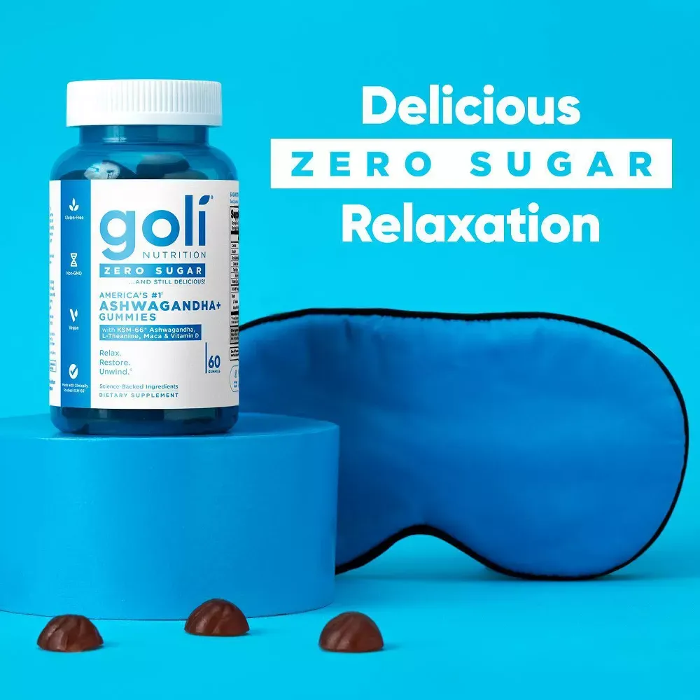 Goli Nutrition Ashwagandha Sugar Free Dietary Supplement Vegan Gummies - 60ct 7.webp