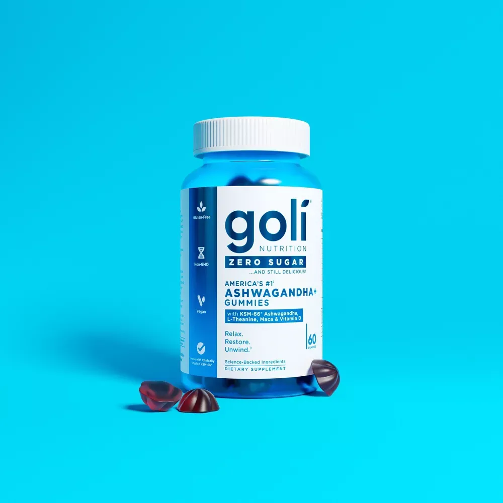 Goli Nutrition Ashwagandha Sugar Free Dietary Supplement Vegan Gummies - 60ct 4.webp