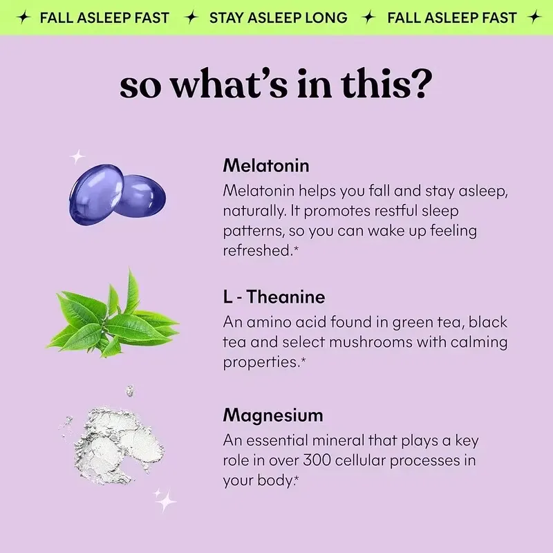 Lemme Sleep Tight Gummies - Melatonin & Magnesium (60 Gummies) 5.webp