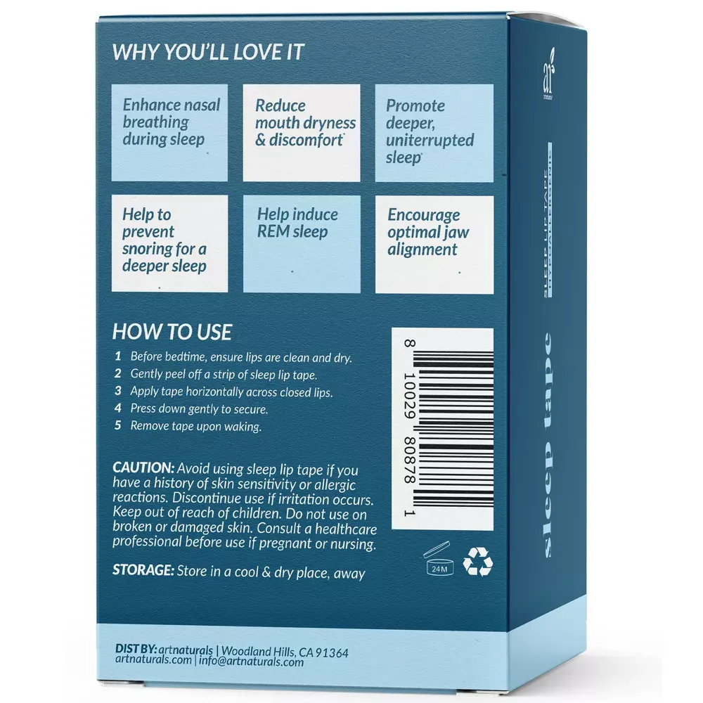 artnaturals Sleep Lip Tape - 60ct 2.webp
