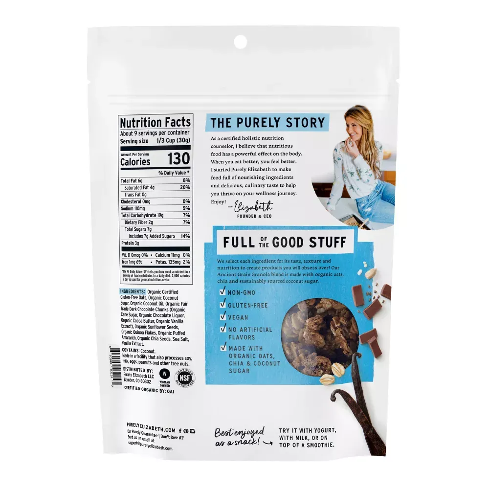 Purely Elizabeth Vanilla Choc Chip Ancient Grain Granola - 10oz 2.webp