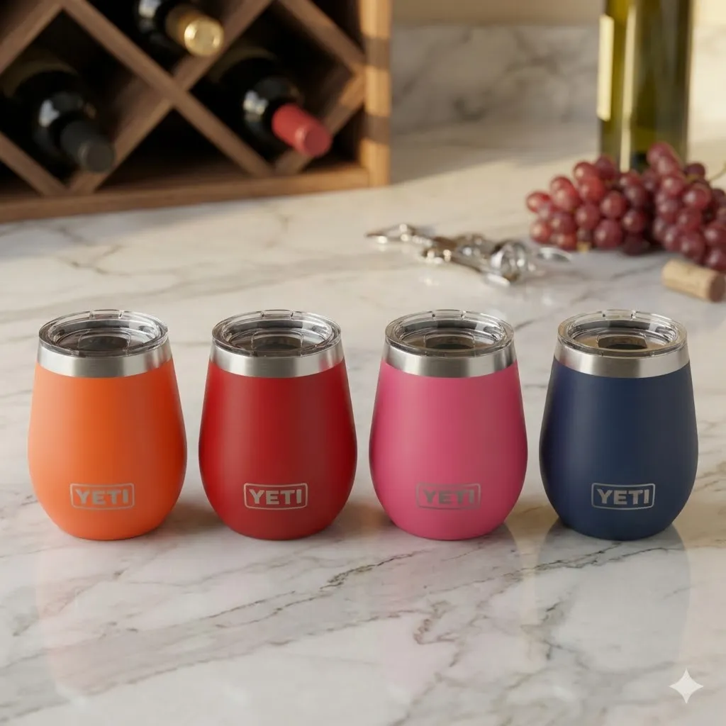 YETI® Rambler® 10oz Wine Tumbler With MagSlider™ Lid (Rescue Red)