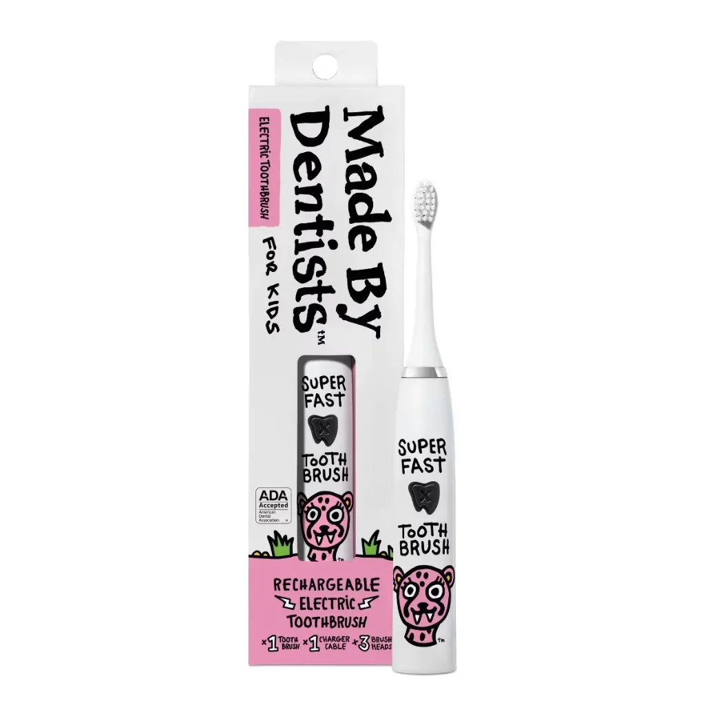 [PSC-00003] Made by Dentist™ Rechargeable Electric Toothbrush For Kids - Cheetah