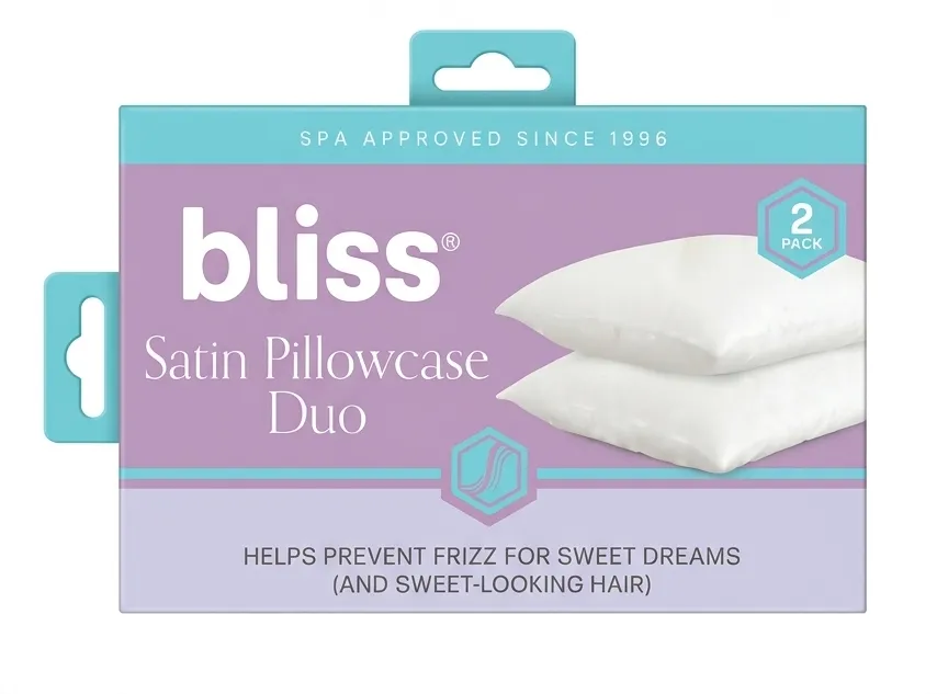 [BTY-00001] Bliss® Satin Pillowcase Duo - Purple Satin Polyester 20" x 26"