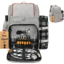 Rnoony Picnic Backpack for Two - Oxford Grey