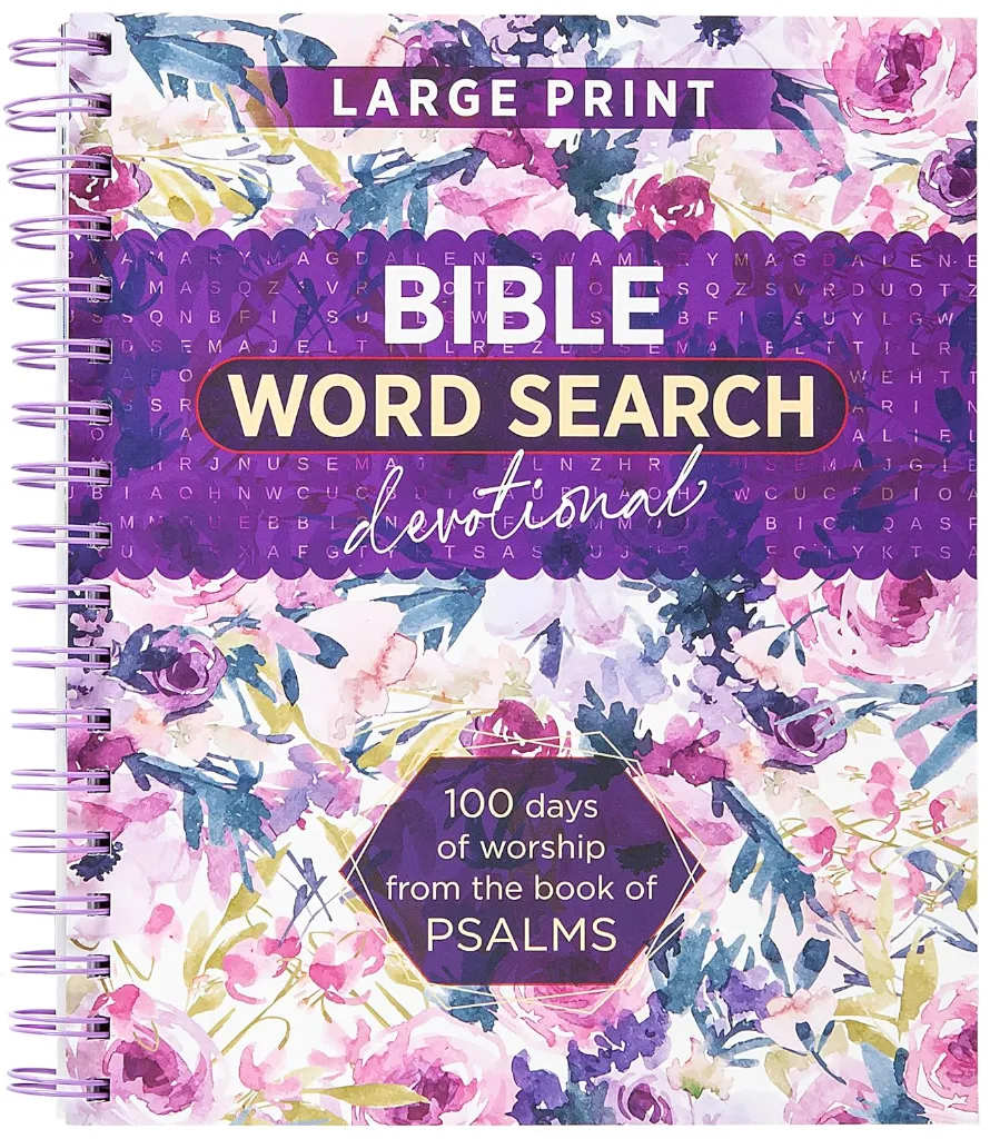 [ST-00003] Broadstreet Bible Word Search Devotional - Large Print - 100 Days