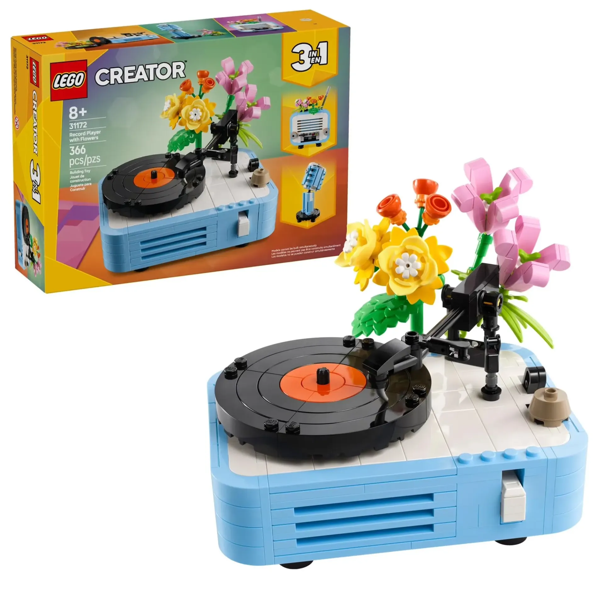 [GMS-00005] LEGO® Creator 3 in 1 - Record Player With Flowers (366 pcs)