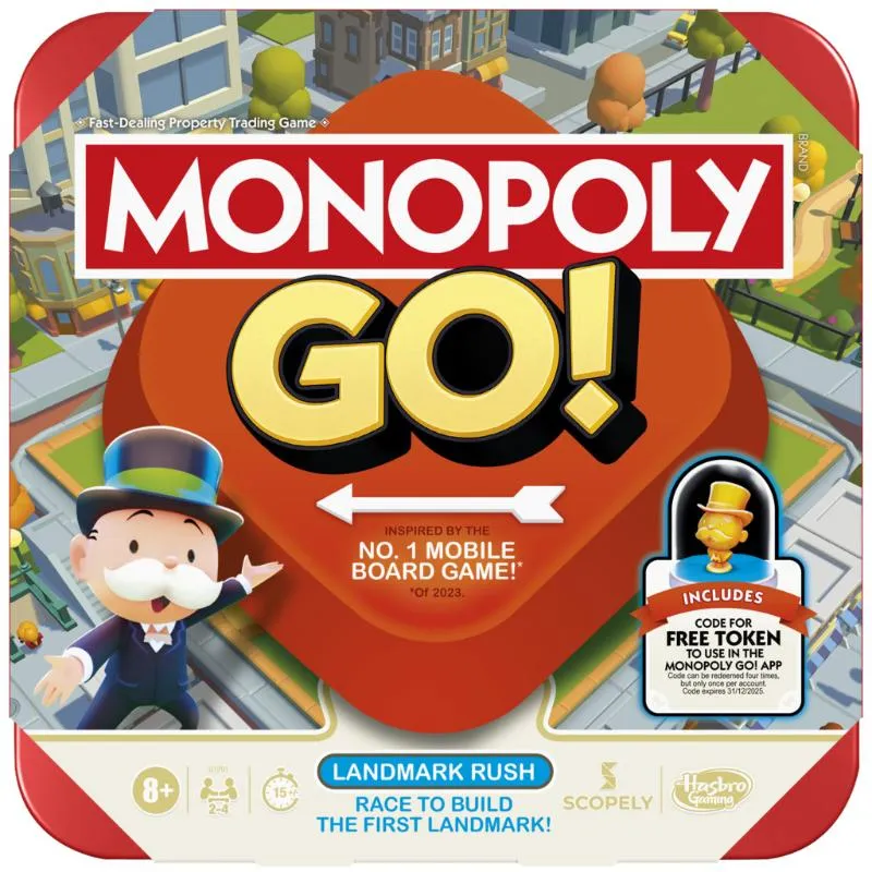 [GMS-00025] Monopoly® Go! Landmark Rush Board Game