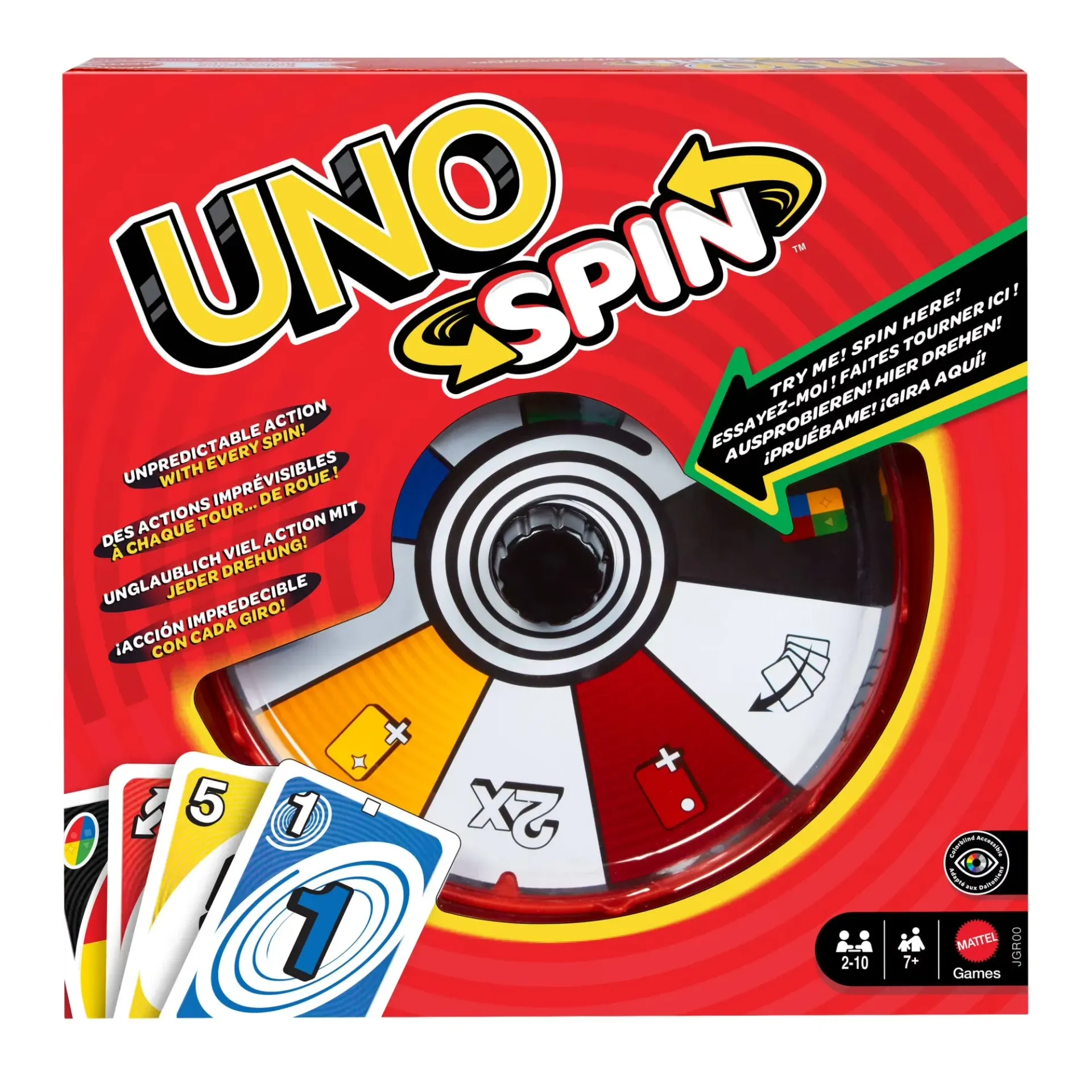 [GMS-00026] UNO® Spin™ Unpredictable Action Card Game