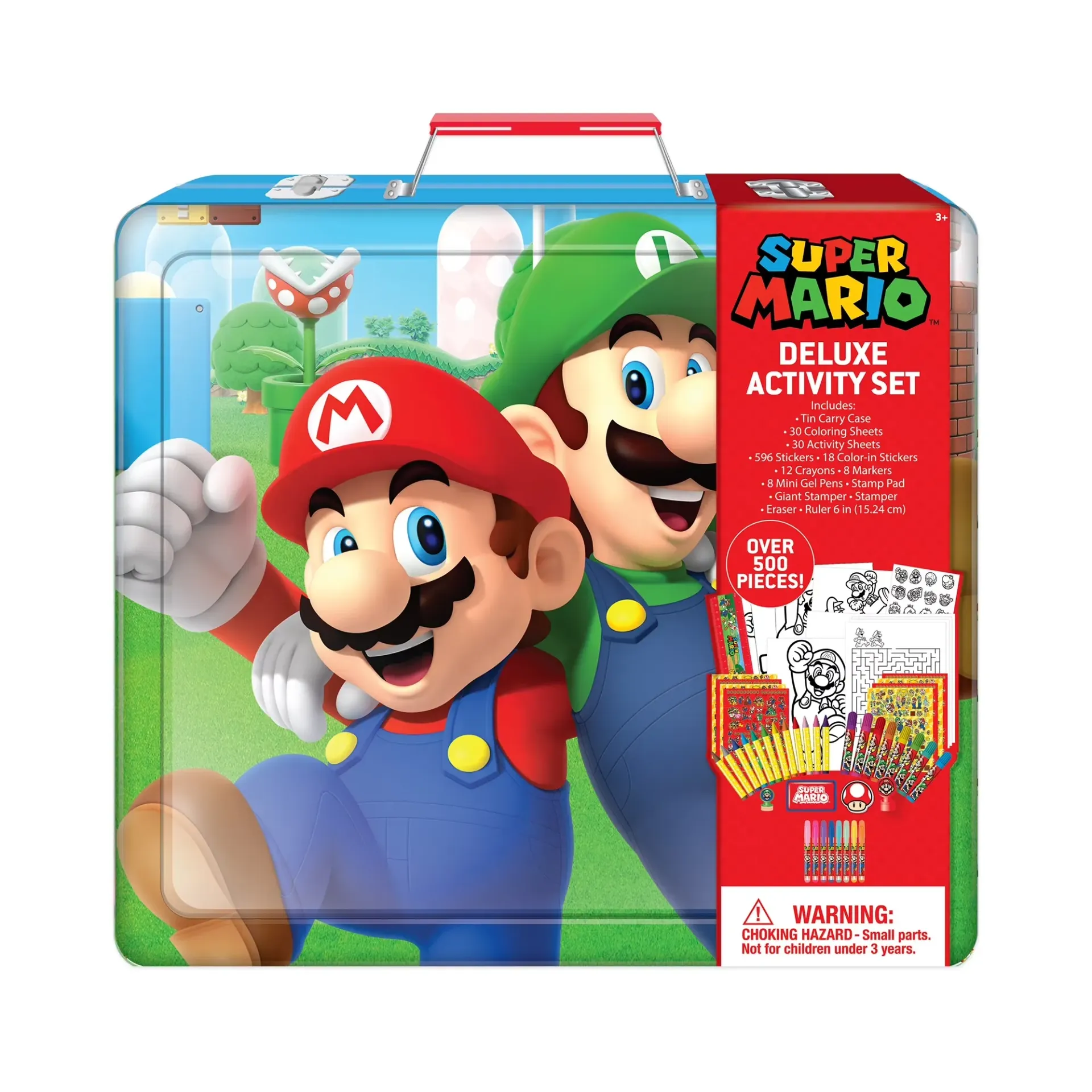 [GMS-00033] Super Mario™ Deluxe Activity Art Set with Metal Carrying Case (500+ Pieces)