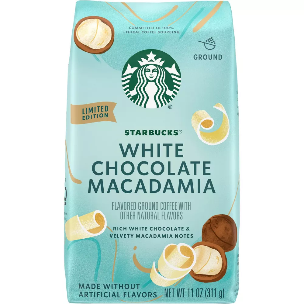 [COF-00004] Starbucks White Chocolate Macadamia Nut Light Roast Ground Coffee - 11oz