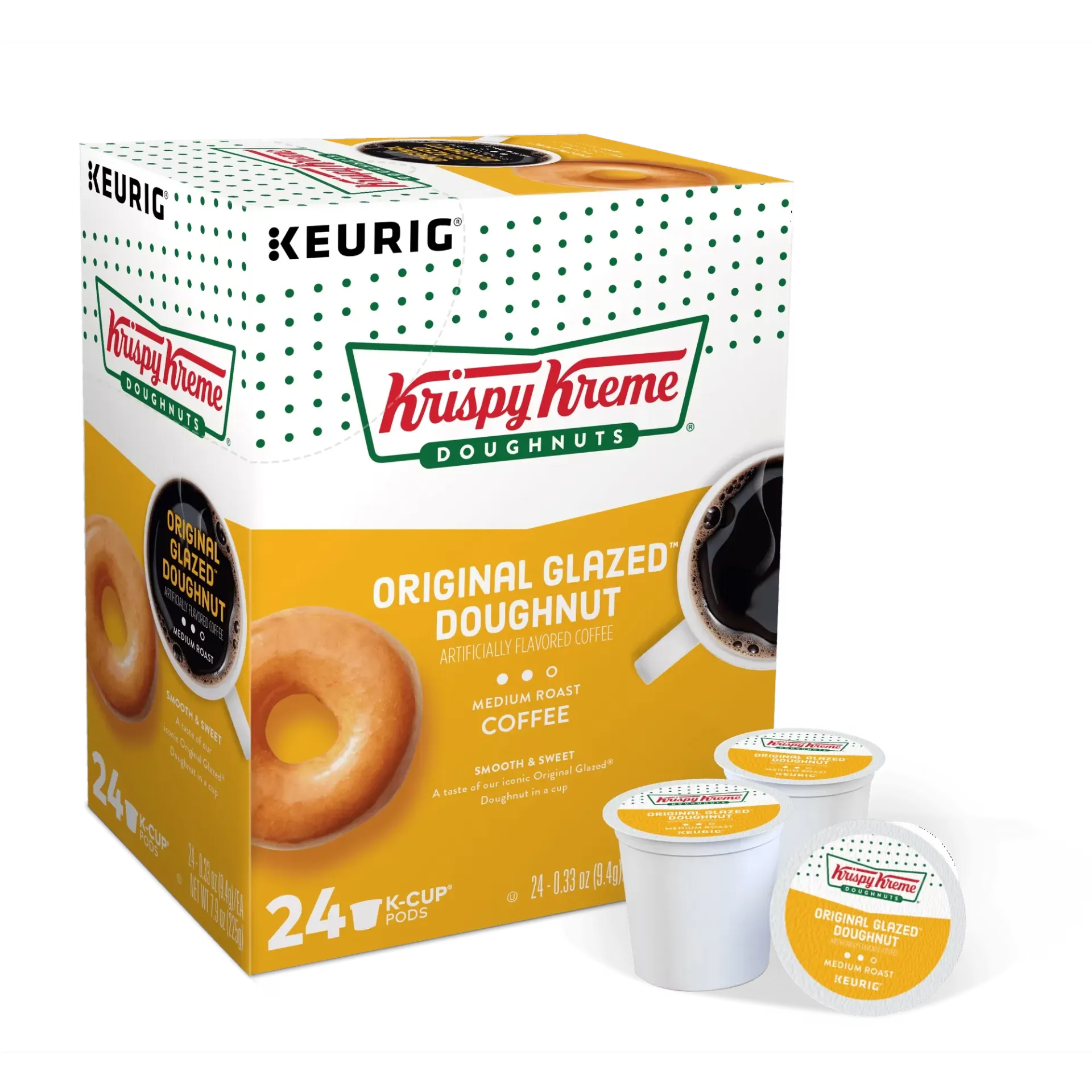 Krispy Kreme Original Glazed Doughnut 24 Pods 225gr