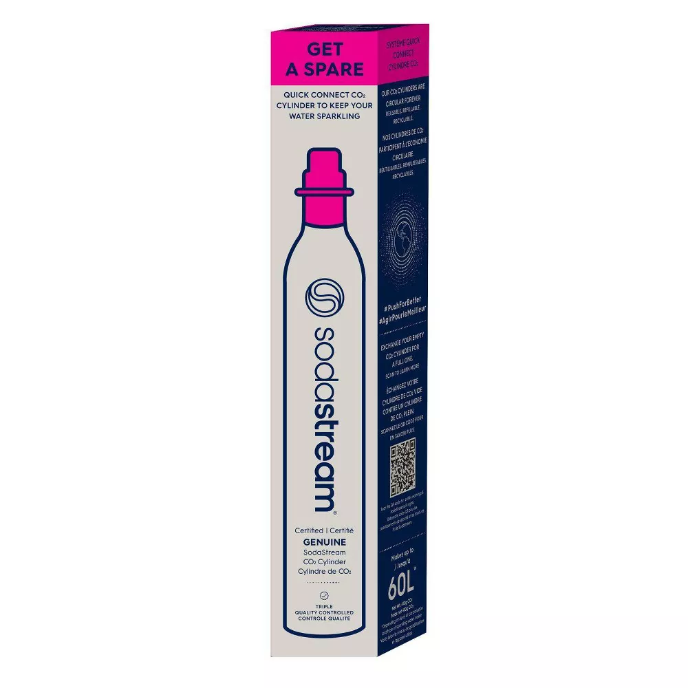 [HMS-00002] SodaStream® 60L CO2 QC Spare Pink 1.37 lbs