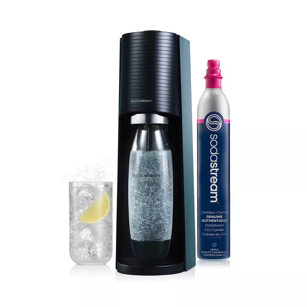 [HMS-00003] SodaStream® Terra Sparkling Water Maker Black with CO2 and Carbonating Bottle