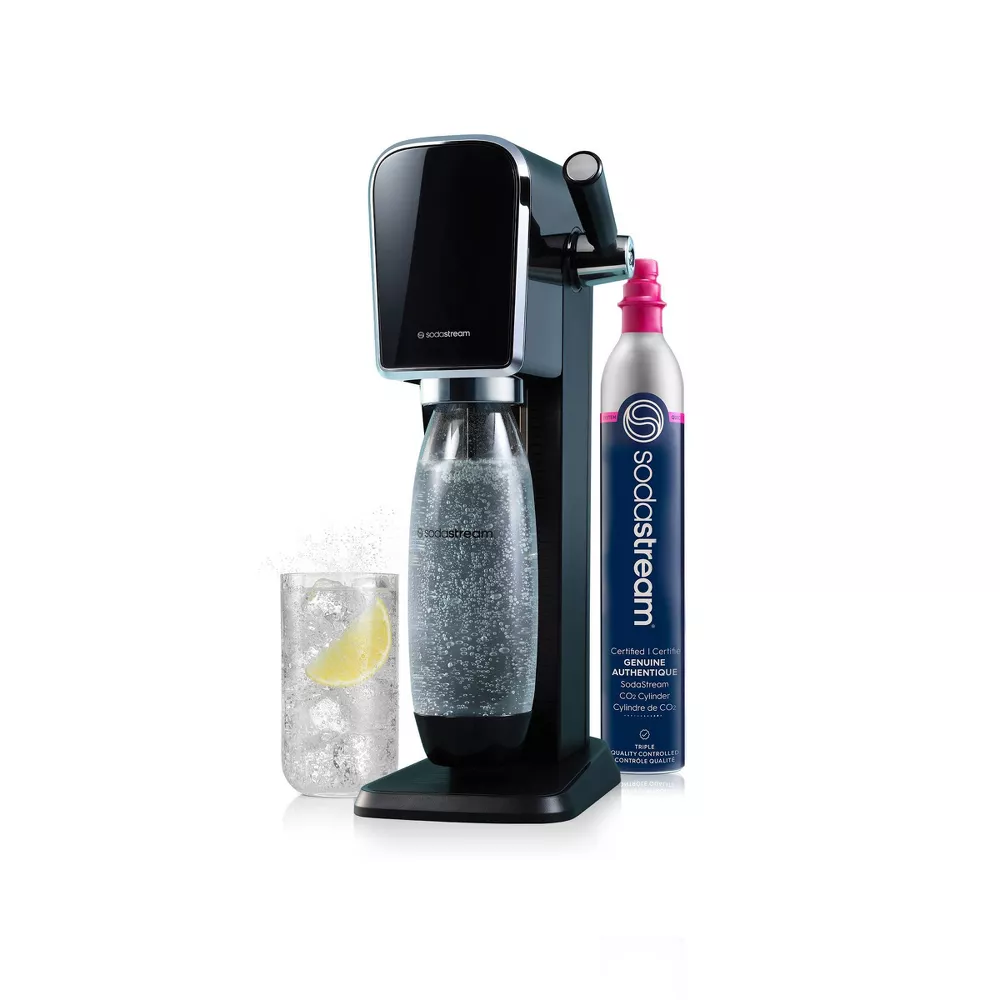 [HMS-00005] SodaStream® Art Sparkling Water Maker Matte Black with CO2 and Carbonating Bottle
