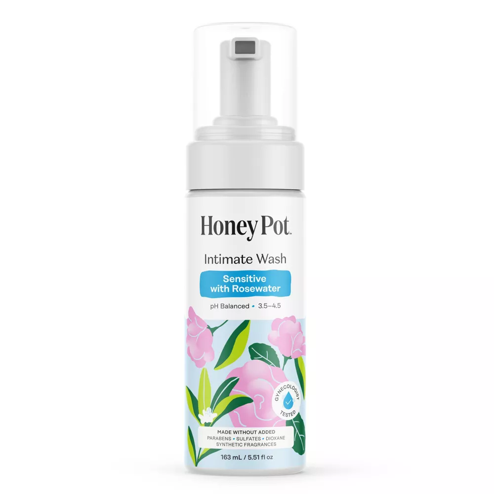 [PSC-00004] Honey Pot™: Intimate Wash - Sensitive with Rosewater (5.51 fl oz)
