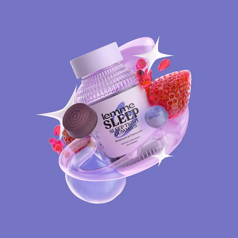 [NS-00023] Lemme: Sleep Tight Gummies - Melatonin & Magnesium (60 Gummies)