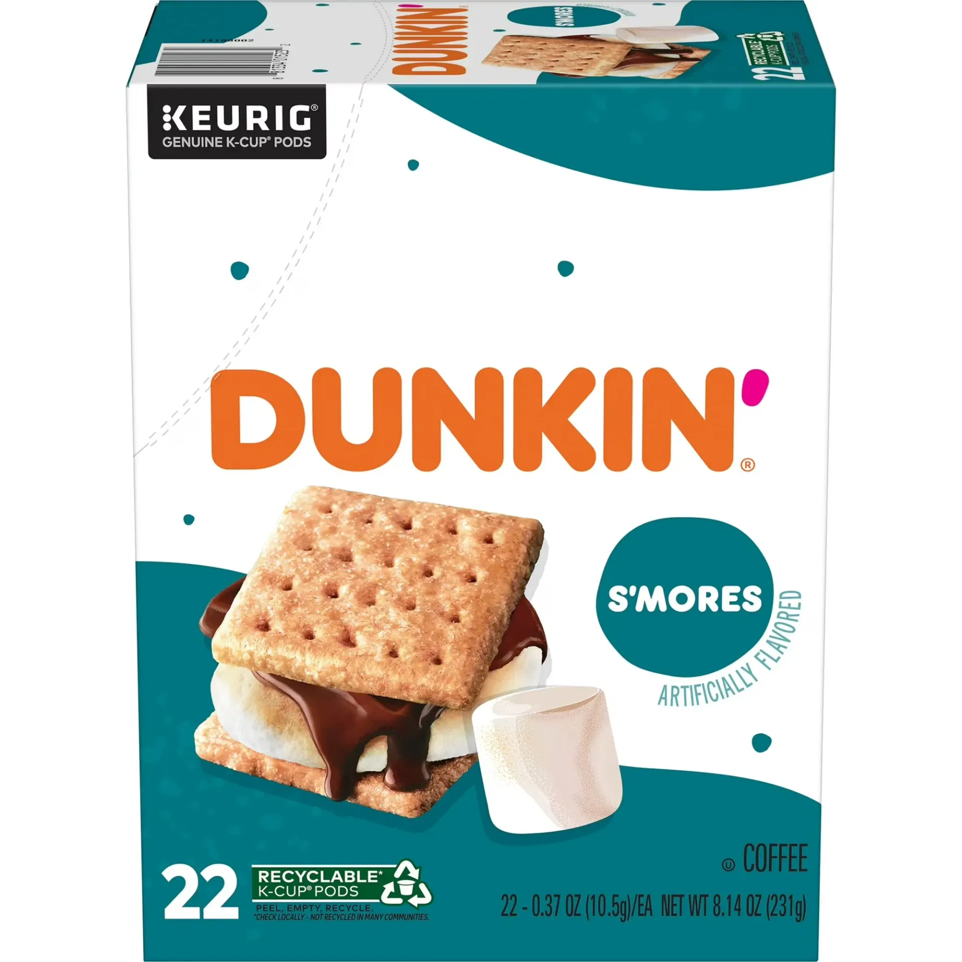 [PDS-00016] Dunkin'®: S'mores Flavored Medium Roast - 22 Pods (231g)