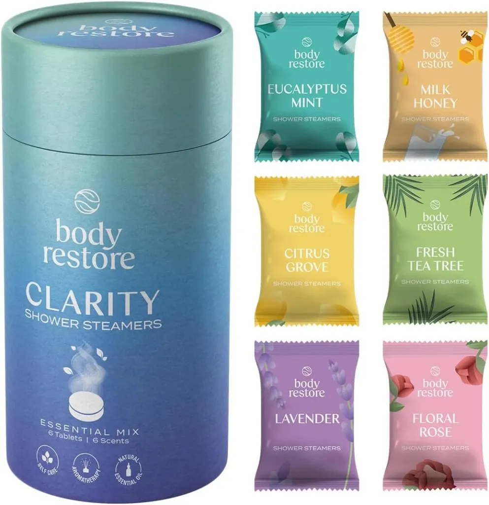 [SC-00004] Body Restore Clarity Shower Steamers 6 Pack