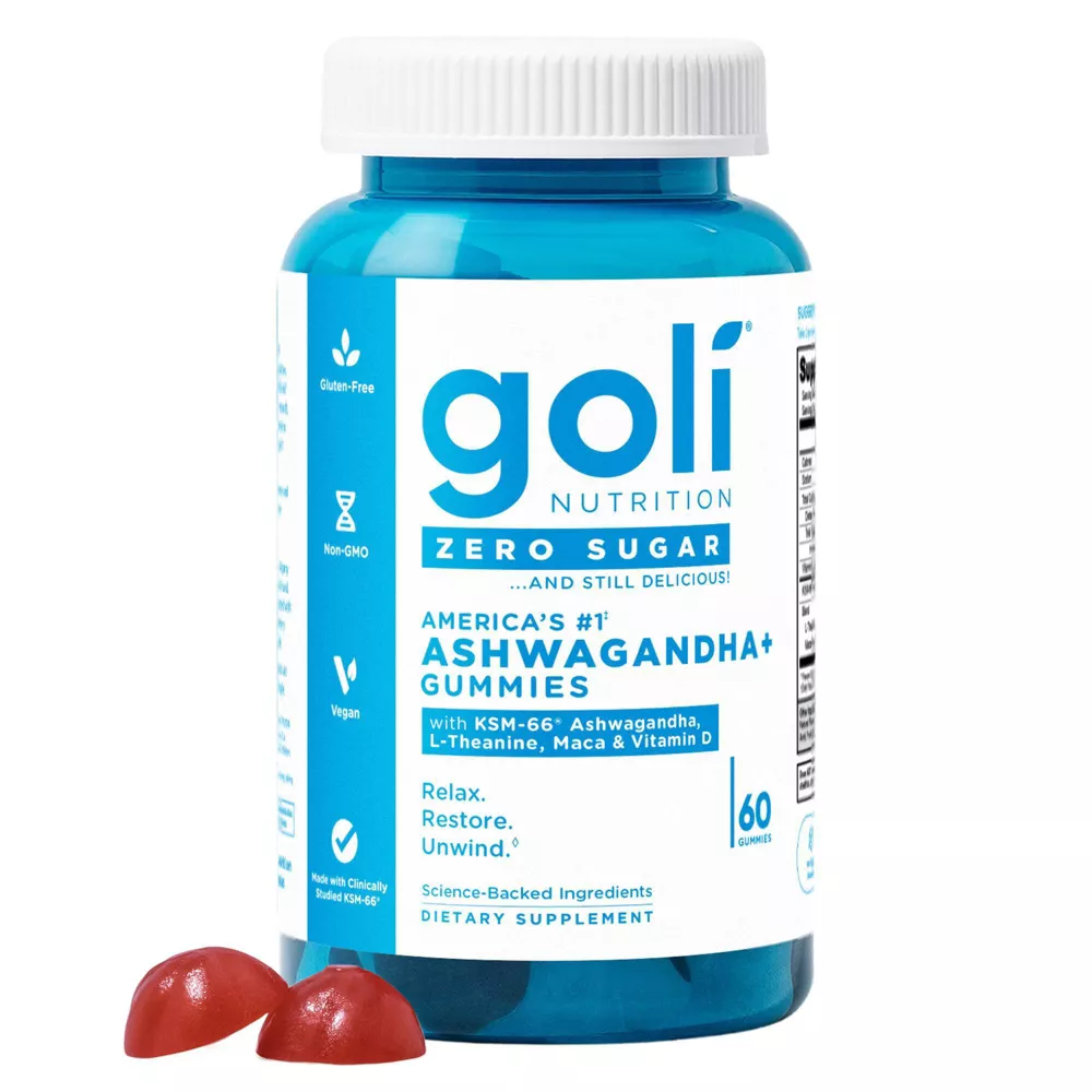[NS-00006] Goli Nutrition: Ashwagandha Gummies - Sugar Free (60 Units)