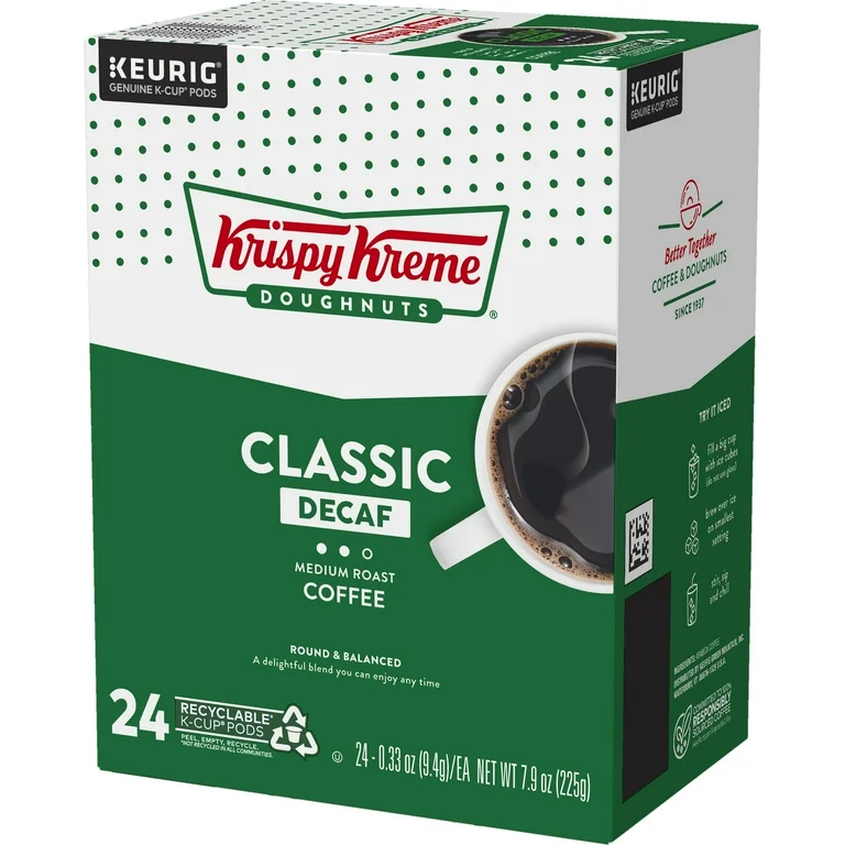 [PDS-00009] Krispy Kreme® Classic Decaf Medium Roast 24 Pods 225gr